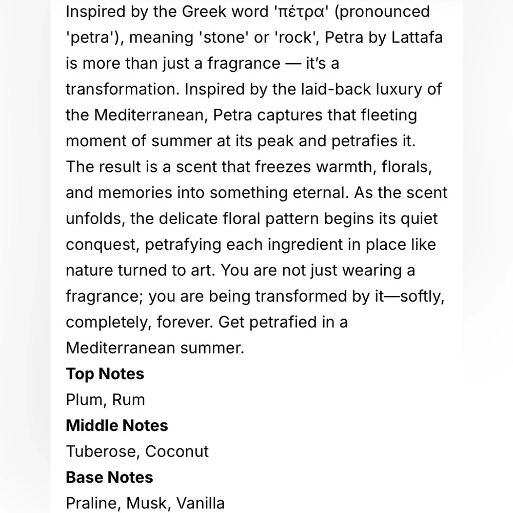 Lattafa Petra Eau De Parfum. 100 ml. 3.4 Fl. OZ. Gorgeous Scent. - Picture 10 of 10